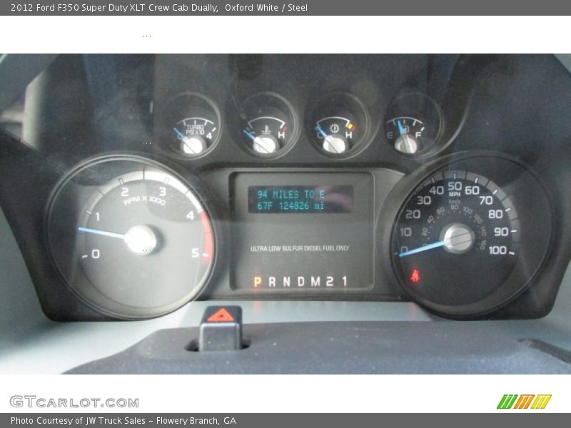 Oxford White / Steel 2012 Ford F350 Super Duty XLT Crew Cab Dually