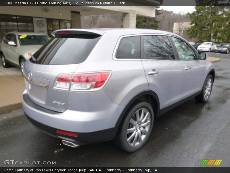 Liquid Platinum Metallic / Black 2008 Mazda CX-9 Grand Touring AWD