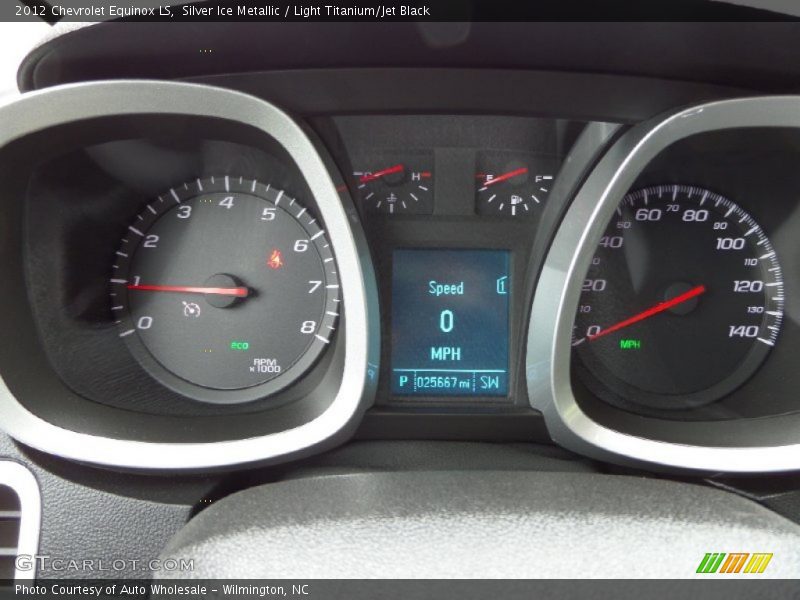 Silver Ice Metallic / Light Titanium/Jet Black 2012 Chevrolet Equinox LS