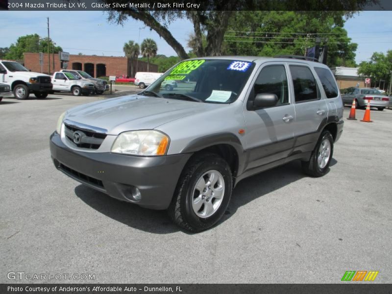 Glacier Silver Metallic / Dark Flint Grey 2004 Mazda Tribute LX V6