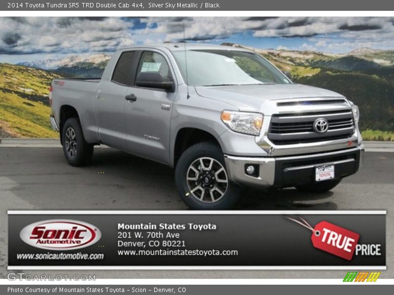 Silver Sky Metallic / Black 2014 Toyota Tundra SR5 TRD Double Cab 4x4