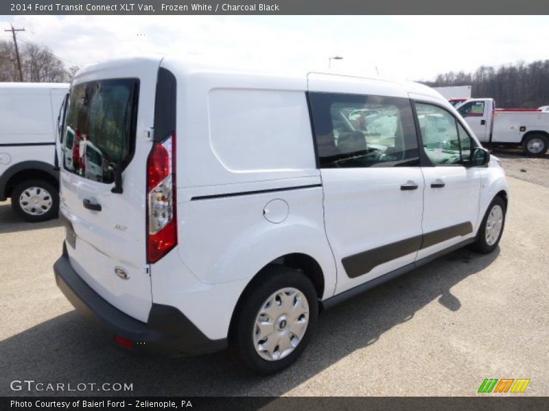 Frozen White / Charcoal Black 2014 Ford Transit Connect XLT Van