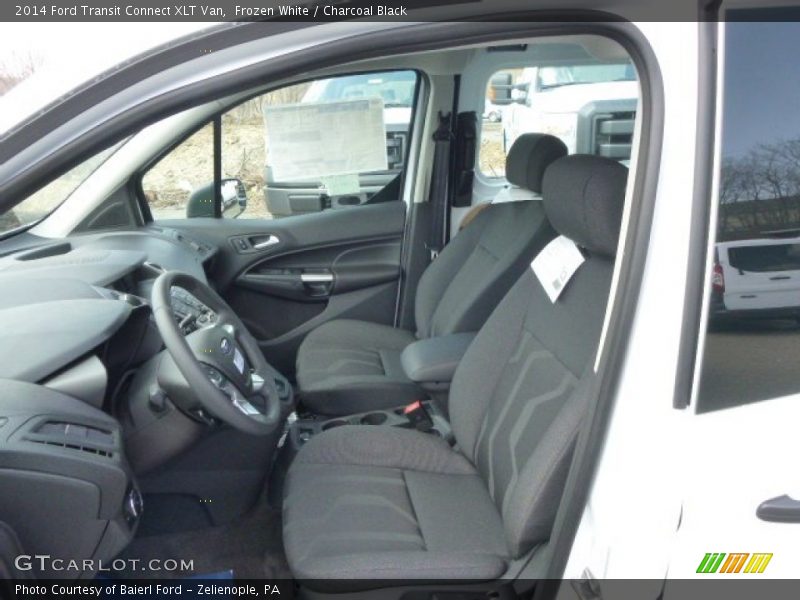 Frozen White / Charcoal Black 2014 Ford Transit Connect XLT Van