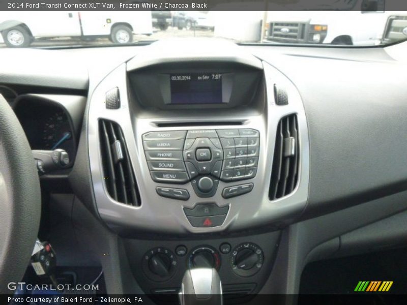 Frozen White / Charcoal Black 2014 Ford Transit Connect XLT Van