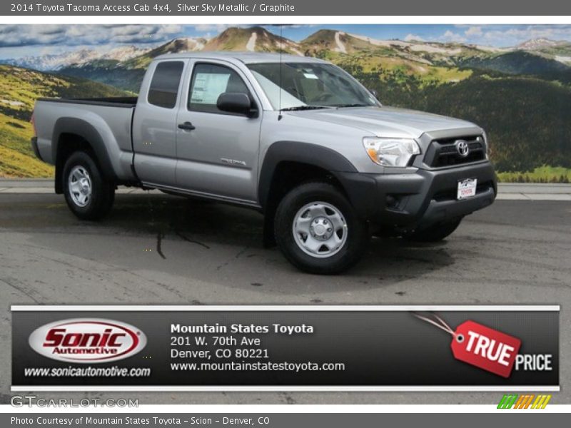 Silver Sky Metallic / Graphite 2014 Toyota Tacoma Access Cab 4x4