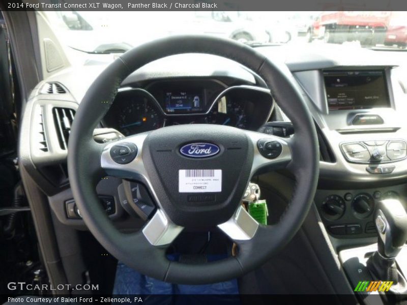 Panther Black / Charcoal Black 2014 Ford Transit Connect XLT Wagon