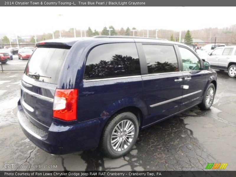 True Blue Pearl / Black/Light Graystone 2014 Chrysler Town & Country Touring-L