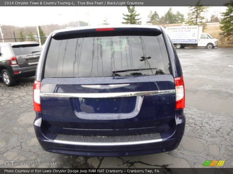 True Blue Pearl / Black/Light Graystone 2014 Chrysler Town & Country Touring-L