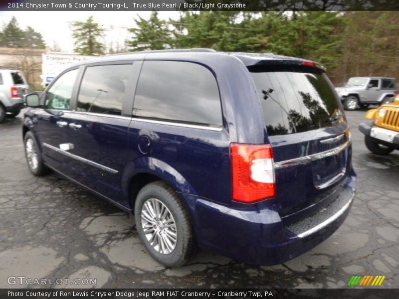 True Blue Pearl / Black/Light Graystone 2014 Chrysler Town & Country Touring-L