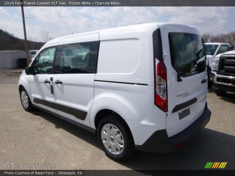 Frozen White / Charcoal Black 2014 Ford Transit Connect XLT Van