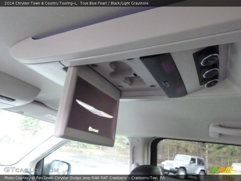 True Blue Pearl / Black/Light Graystone 2014 Chrysler Town & Country Touring-L