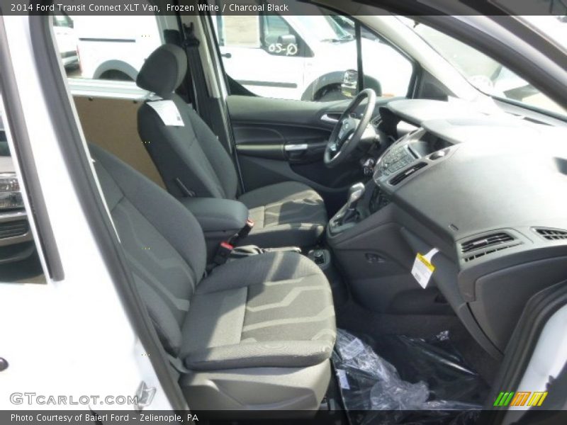 Frozen White / Charcoal Black 2014 Ford Transit Connect XLT Van