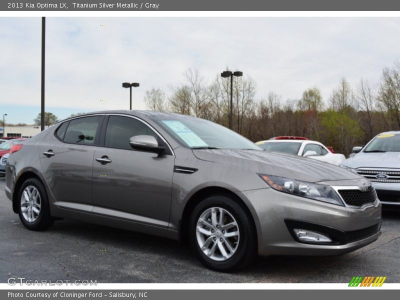 Titanium Silver Metallic / Gray 2013 Kia Optima LX