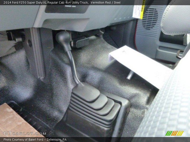 Vermillion Red / Steel 2014 Ford F250 Super Duty XL Regular Cab 4x4 Utility Truck