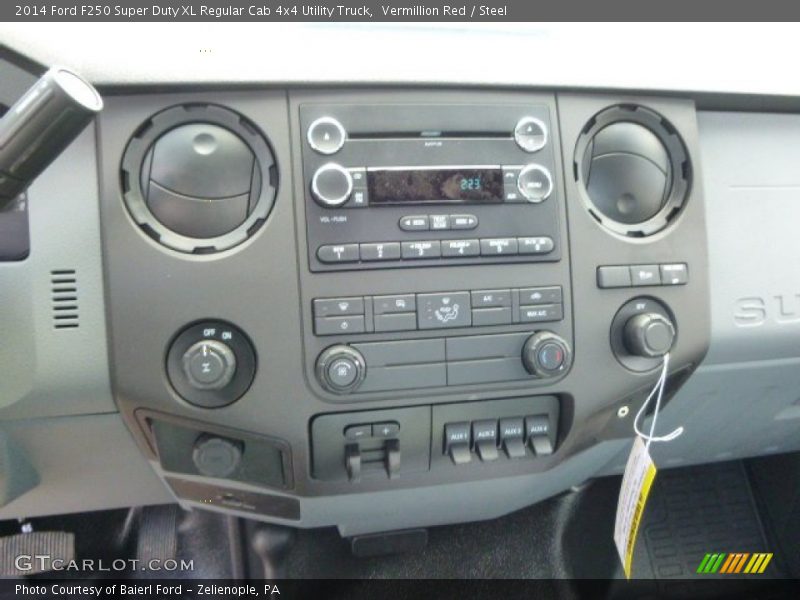 Controls of 2014 F250 Super Duty XL Regular Cab 4x4 Utility Truck