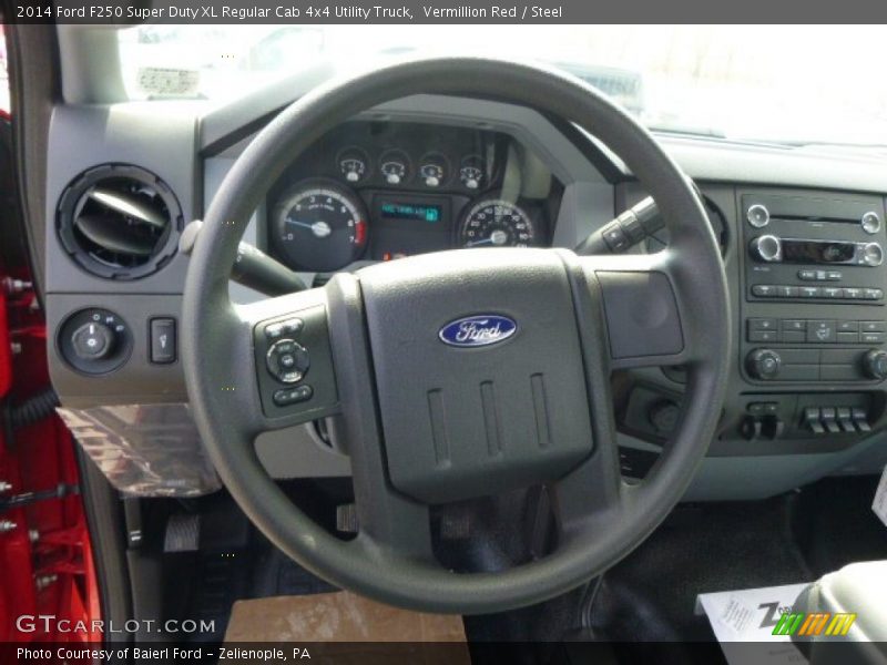  2014 F250 Super Duty XL Regular Cab 4x4 Utility Truck Steering Wheel