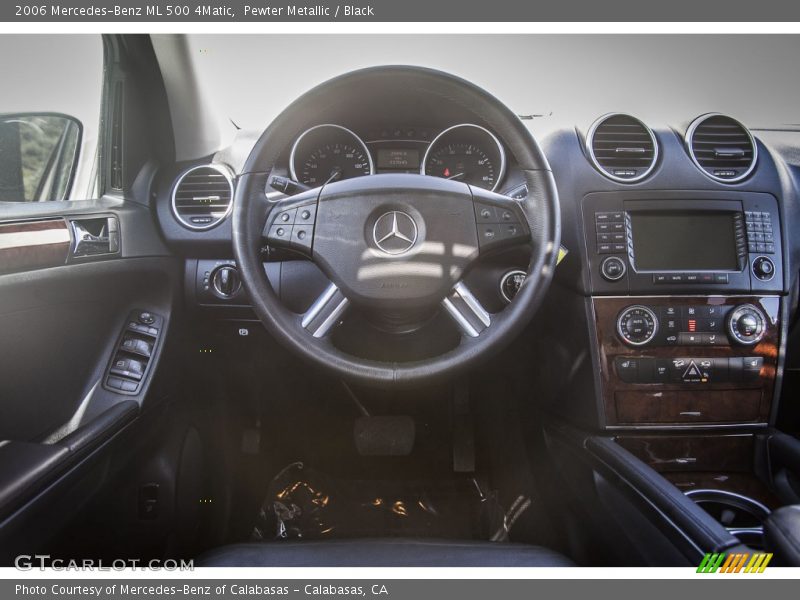 Pewter Metallic / Black 2006 Mercedes-Benz ML 500 4Matic