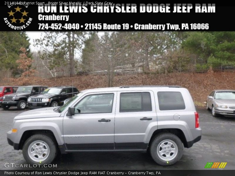 Bright Silver Metallic / Dark Slate Gray 2014 Jeep Patriot Sport