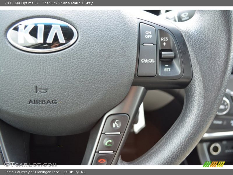Titanium Silver Metallic / Gray 2013 Kia Optima LX