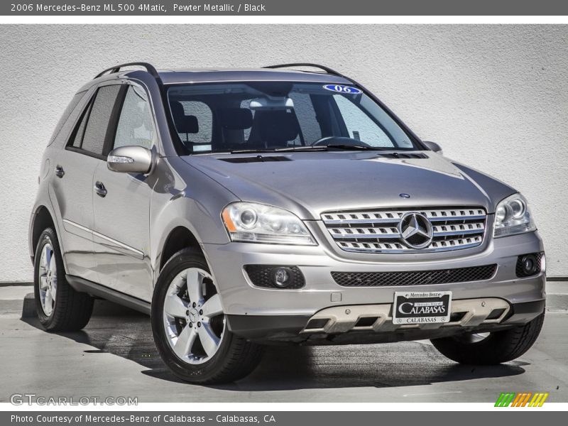 Pewter Metallic / Black 2006 Mercedes-Benz ML 500 4Matic
