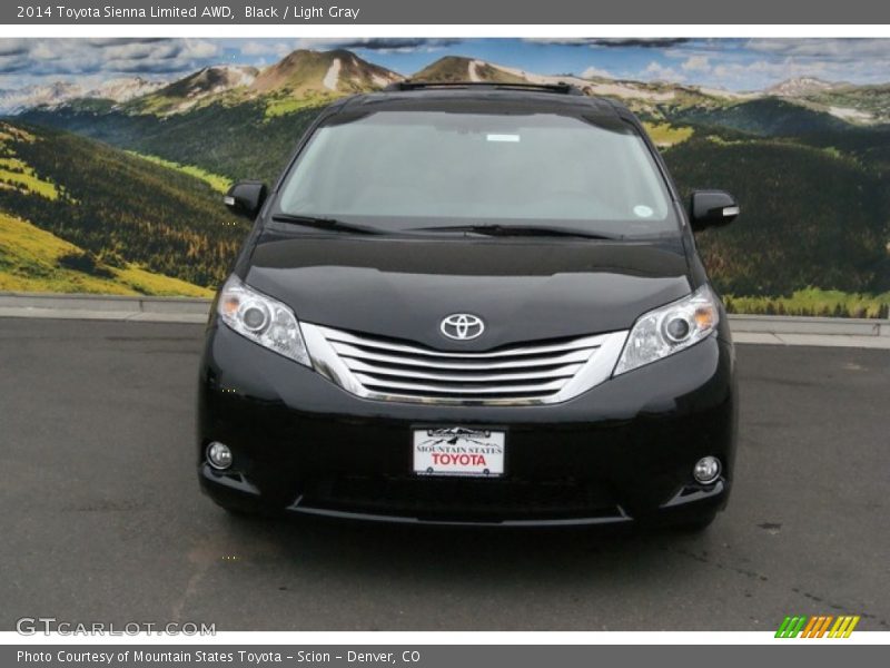 Black / Light Gray 2014 Toyota Sienna Limited AWD