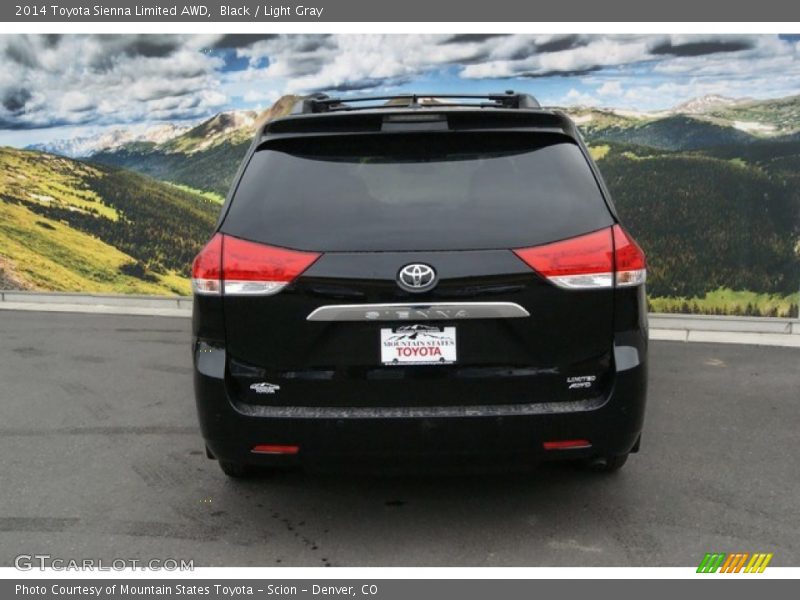 Black / Light Gray 2014 Toyota Sienna Limited AWD