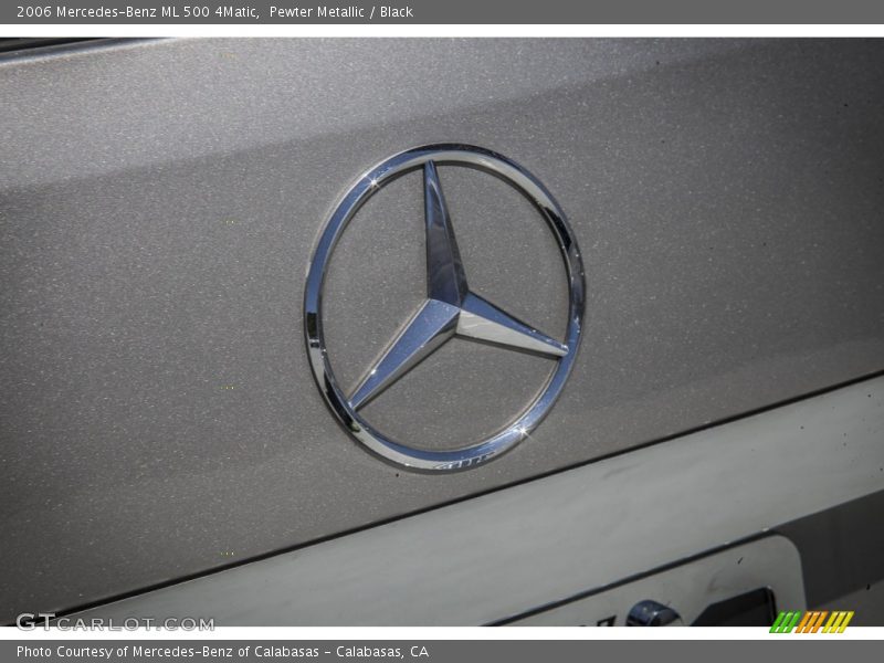 Pewter Metallic / Black 2006 Mercedes-Benz ML 500 4Matic