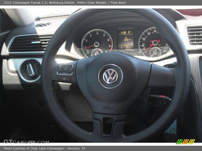 Reflex Silver Metallic / Titan Black 2013 Volkswagen Passat 2.5L Wolfsburg Edition