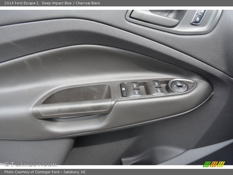 Deep Impact Blue / Charcoal Black 2014 Ford Escape S