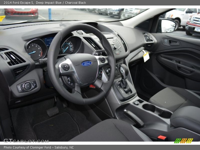Deep Impact Blue / Charcoal Black 2014 Ford Escape S