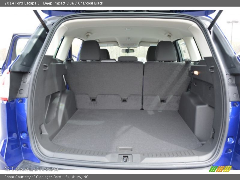 Deep Impact Blue / Charcoal Black 2014 Ford Escape S