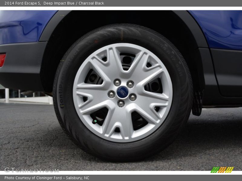 Deep Impact Blue / Charcoal Black 2014 Ford Escape S