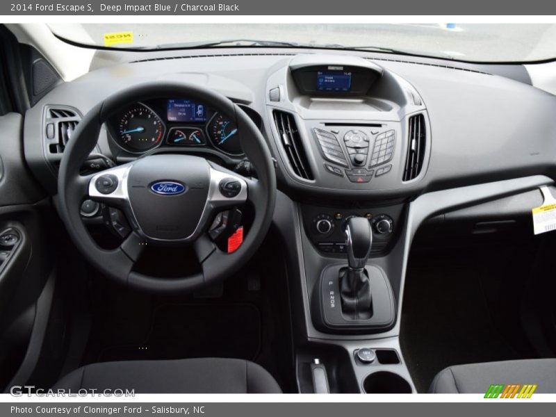 Deep Impact Blue / Charcoal Black 2014 Ford Escape S