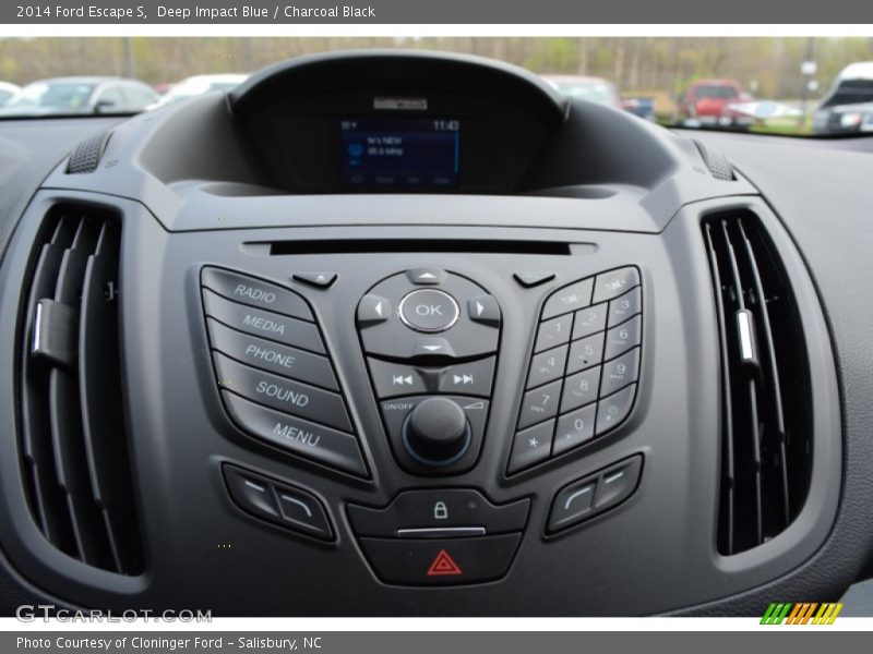 Deep Impact Blue / Charcoal Black 2014 Ford Escape S