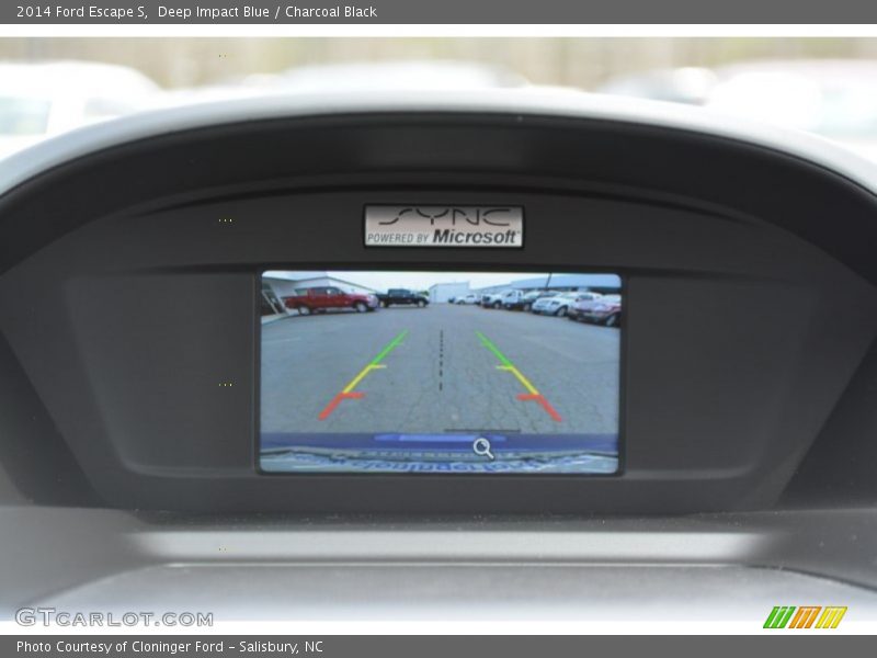 Deep Impact Blue / Charcoal Black 2014 Ford Escape S