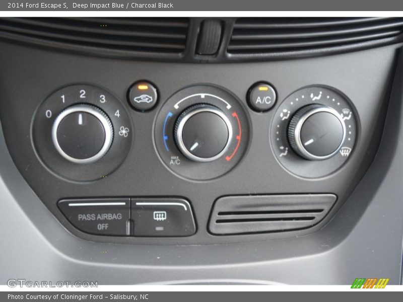 Deep Impact Blue / Charcoal Black 2014 Ford Escape S