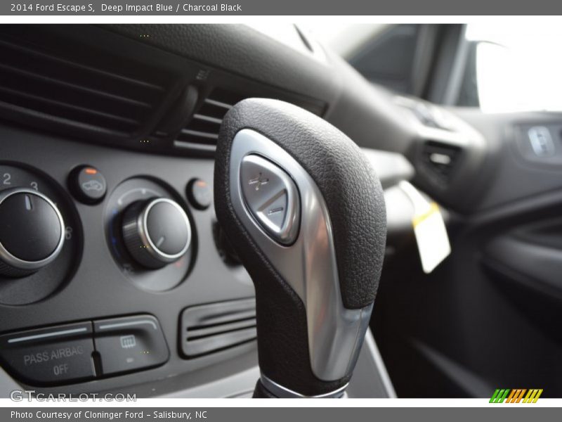 Deep Impact Blue / Charcoal Black 2014 Ford Escape S
