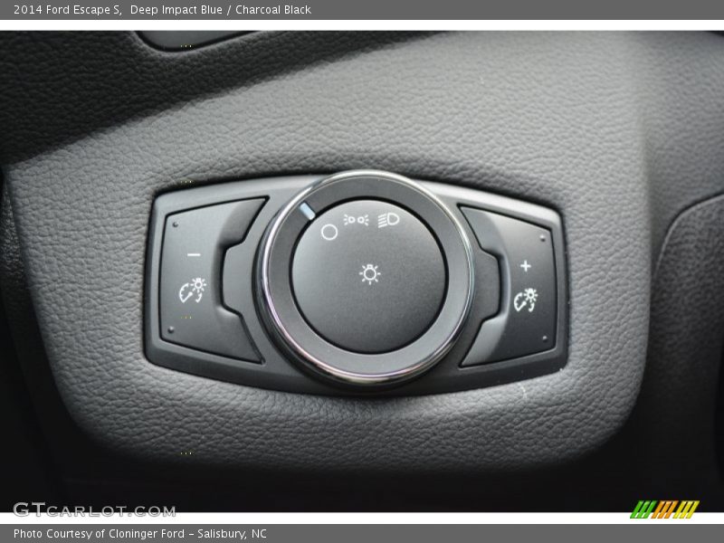 Deep Impact Blue / Charcoal Black 2014 Ford Escape S