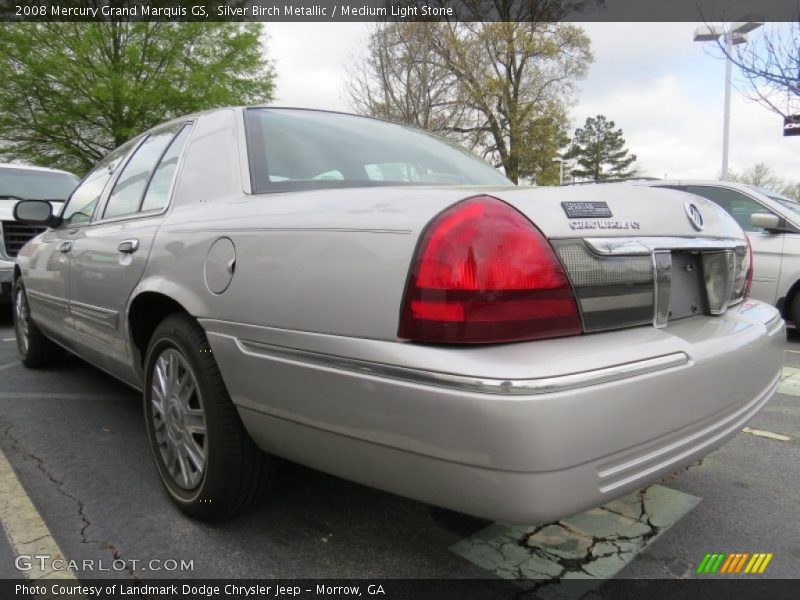 Silver Birch Metallic / Medium Light Stone 2008 Mercury Grand Marquis GS