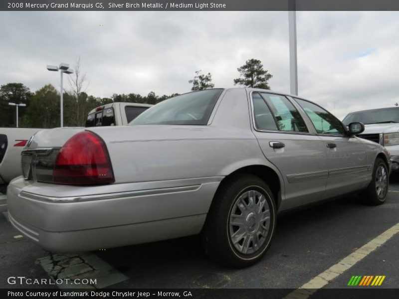 Silver Birch Metallic / Medium Light Stone 2008 Mercury Grand Marquis GS