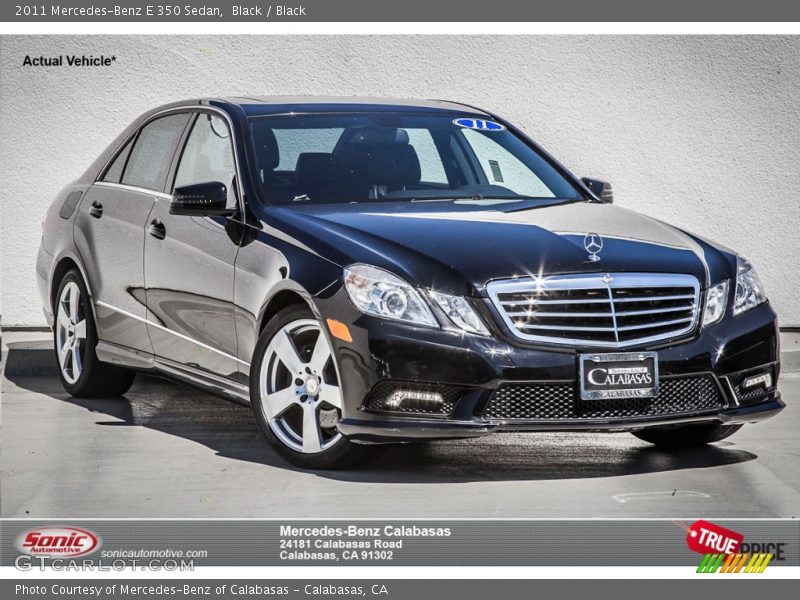 Black / Black 2011 Mercedes-Benz E 350 Sedan