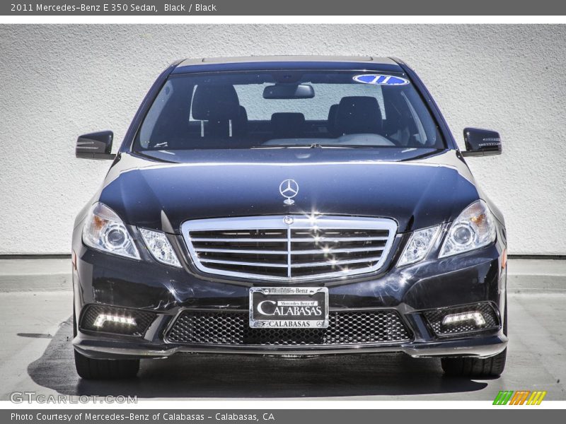 Black / Black 2011 Mercedes-Benz E 350 Sedan