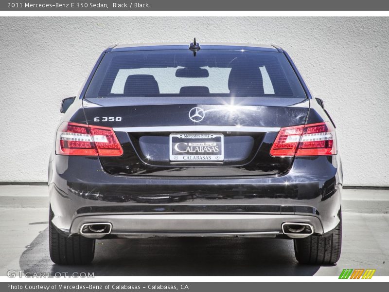 Black / Black 2011 Mercedes-Benz E 350 Sedan