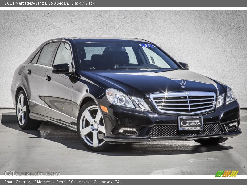 Black / Black 2011 Mercedes-Benz E 350 Sedan