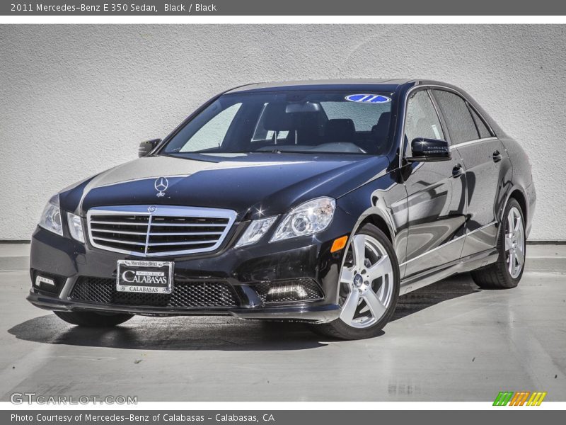 Black / Black 2011 Mercedes-Benz E 350 Sedan