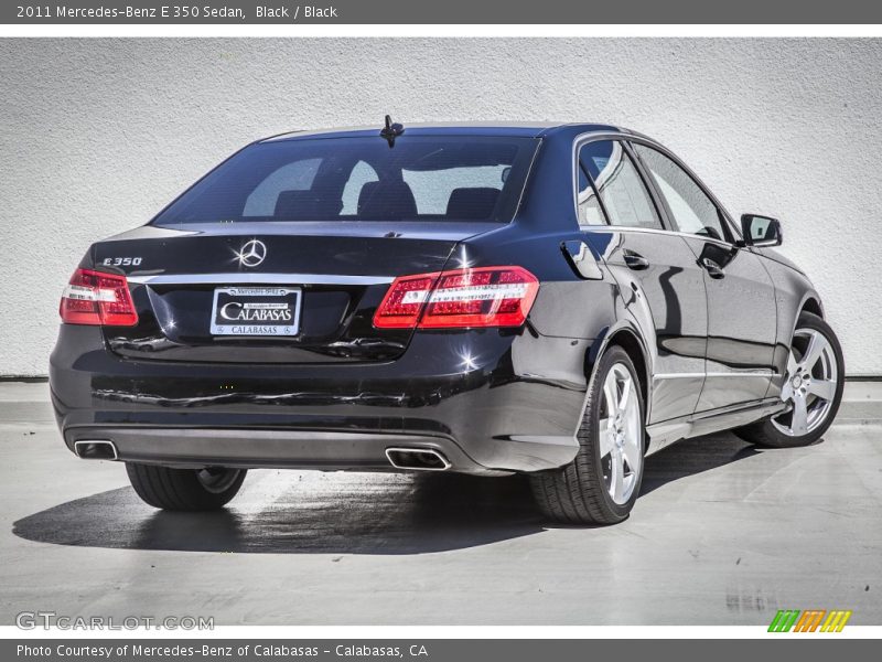 Black / Black 2011 Mercedes-Benz E 350 Sedan