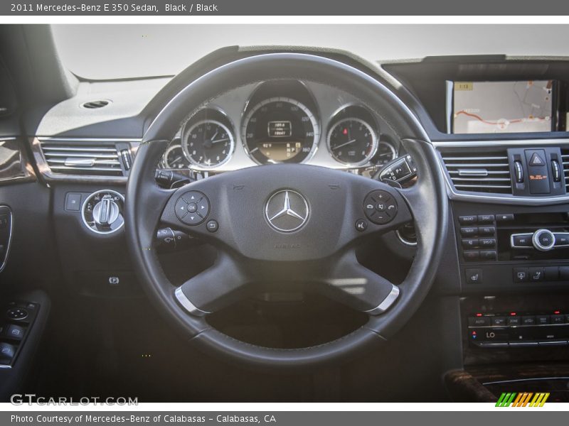 Black / Black 2011 Mercedes-Benz E 350 Sedan
