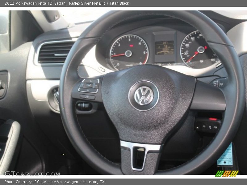 Reflex Silver Metallic / Titan Black 2012 Volkswagen Jetta TDI Sedan
