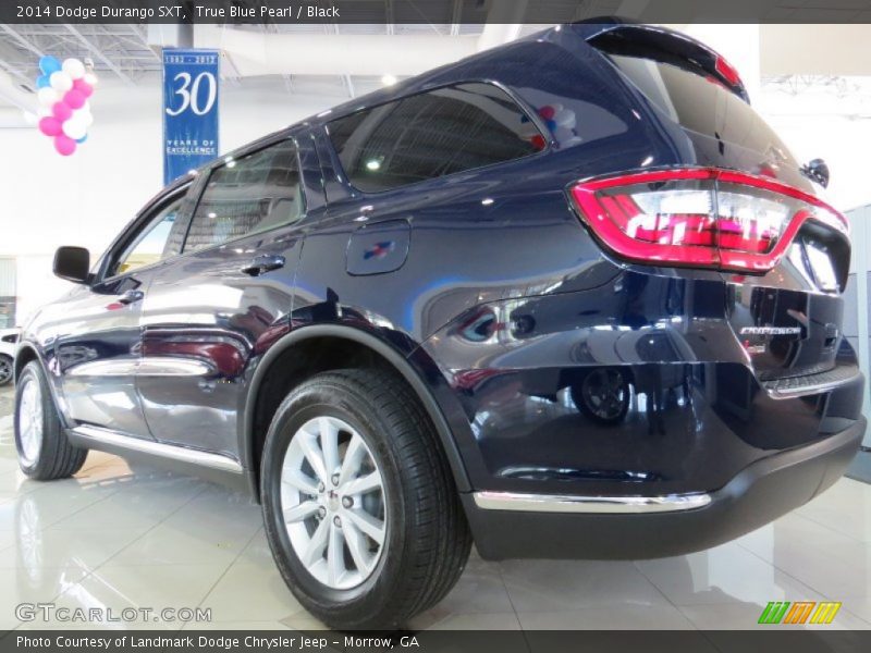 True Blue Pearl / Black 2014 Dodge Durango SXT