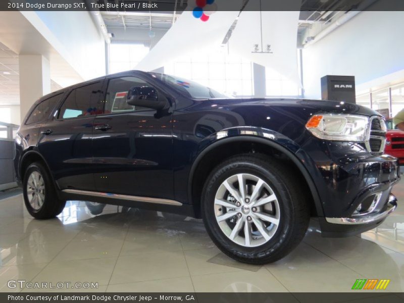 True Blue Pearl / Black 2014 Dodge Durango SXT